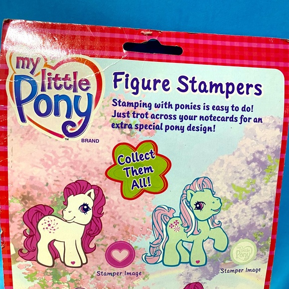 MY LITTLE PONY NWT VTG 2005 PONY FIGURE STAMPERS, INK, STICKERS & NOTECARDS - Picture 14 of 16